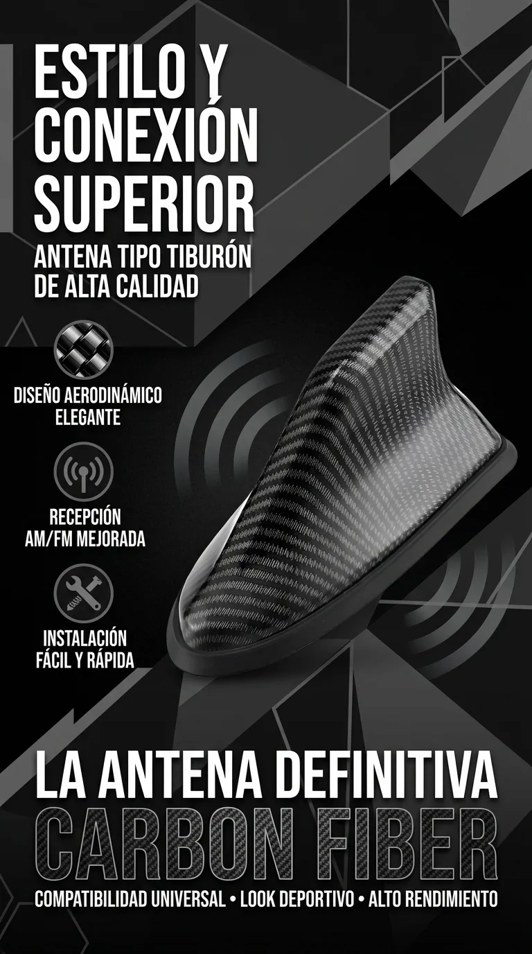 SHARK ANTENNA Mejora Aerodinámica