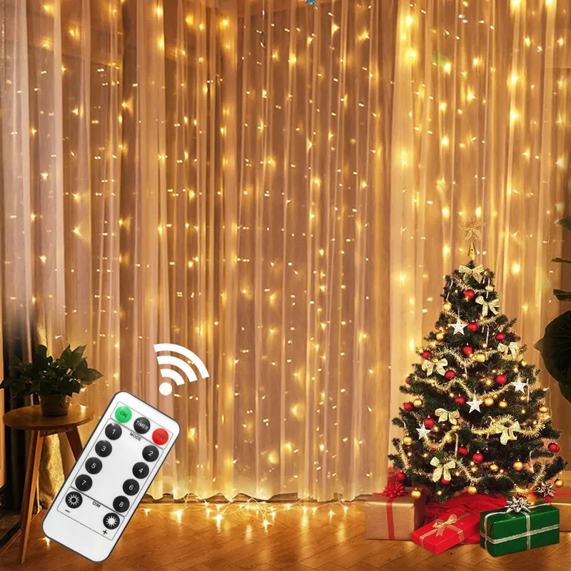 Cortina LED de Cascada 🌟 | Vive la magia de la navidad - Image 5