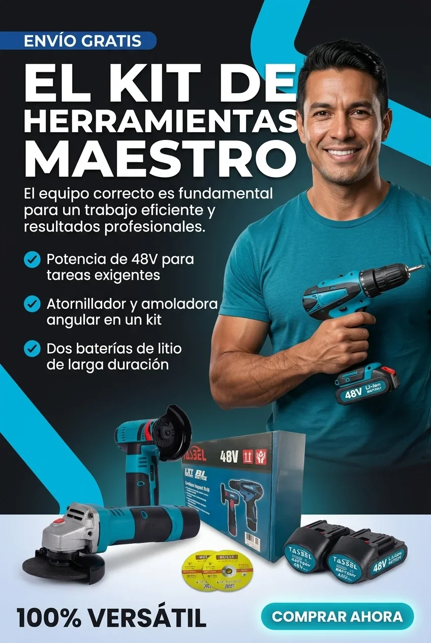 Kit Tasbel®️ Esmeril + Taladro 48v + 2 Baterias
