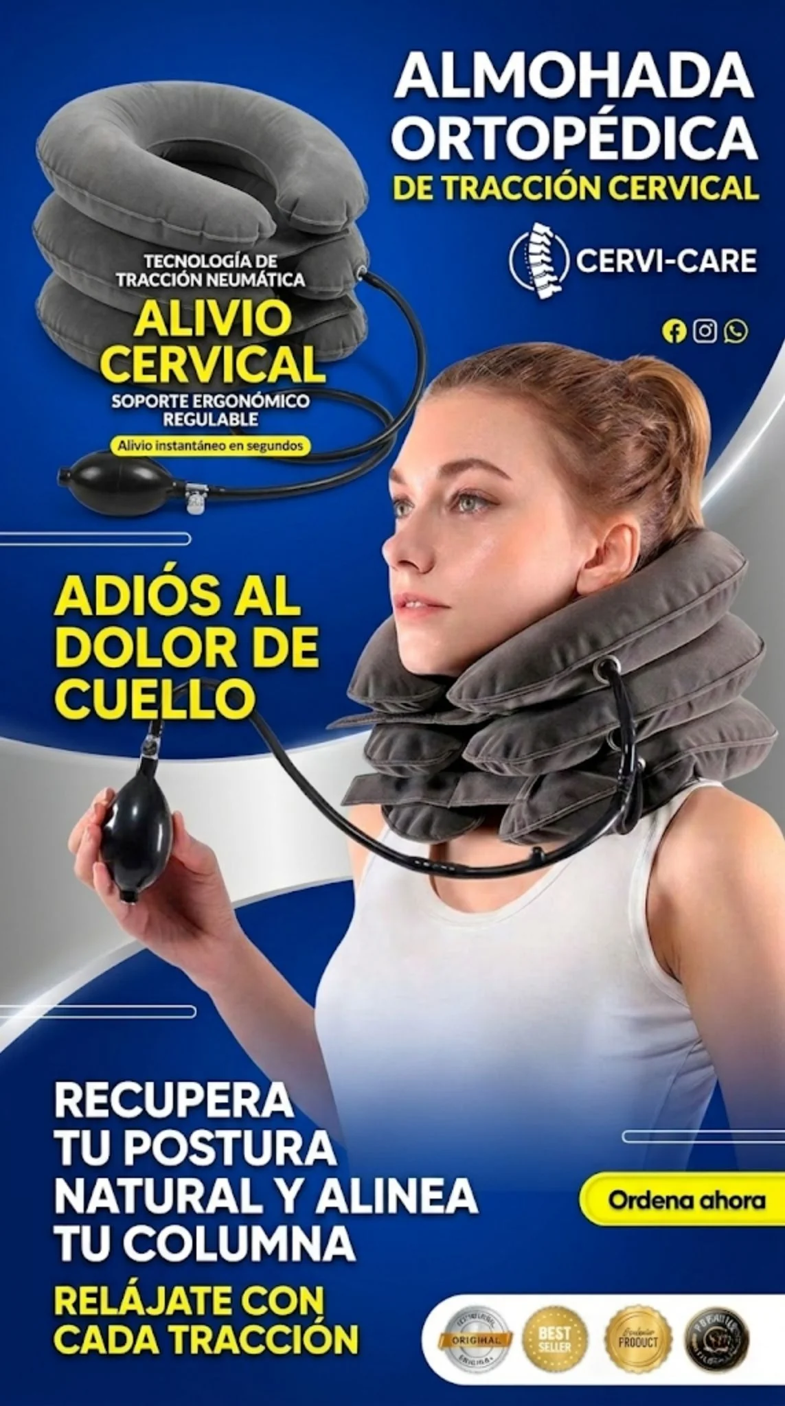 Terapia Cervical Almohada Ortopédica
